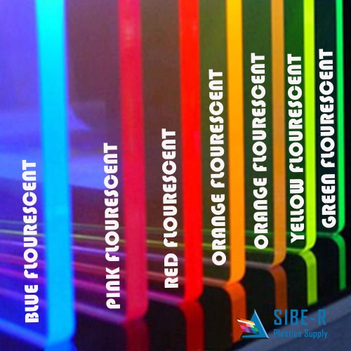 12x12 Inch Thin Acrylic Sheet - 1/16" Thick Neon Or Opaque Color Plastic Plexiglas