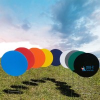 SIBE-R PLASTIC SUPPLY 10 PIECES OF CORRUGATED CIRCLES WHIT STAKES