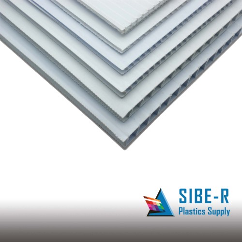 10 Pack Sibe-R-Plastics Feuilles de plastique ondulé-Signe 12 « x 24 »  Couleurs verticales assorties